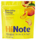HiNote Everyday Energy Juicy Peach pouch and prepared drink